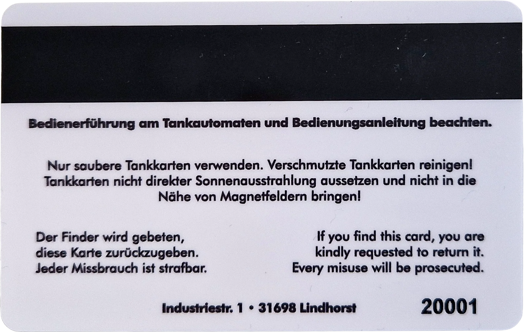 Tankkarte-Rueckseite--2026--Otto-Hattendorf Rückseite der Tankkarte der Firma Otto Hattendorf